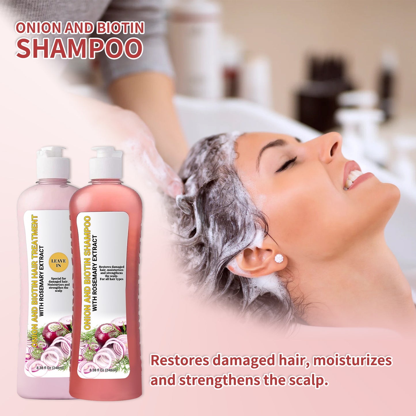 Onion biotin shampoo
