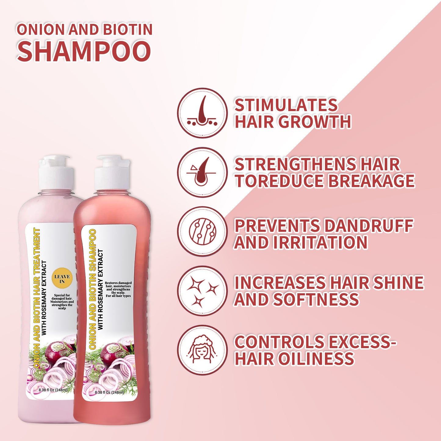 Onion biotin shampoo